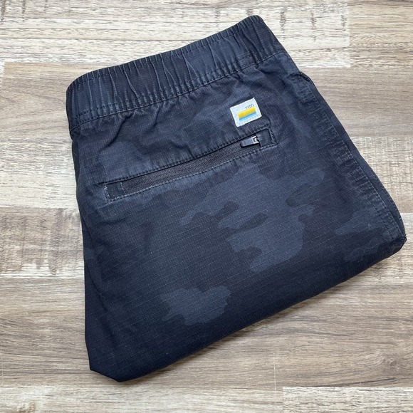 Vuori Ripstop Shorts Mens Medium Cotton Drawstring Elastic Waist Camoflauge EUC - Picture 1 of 6